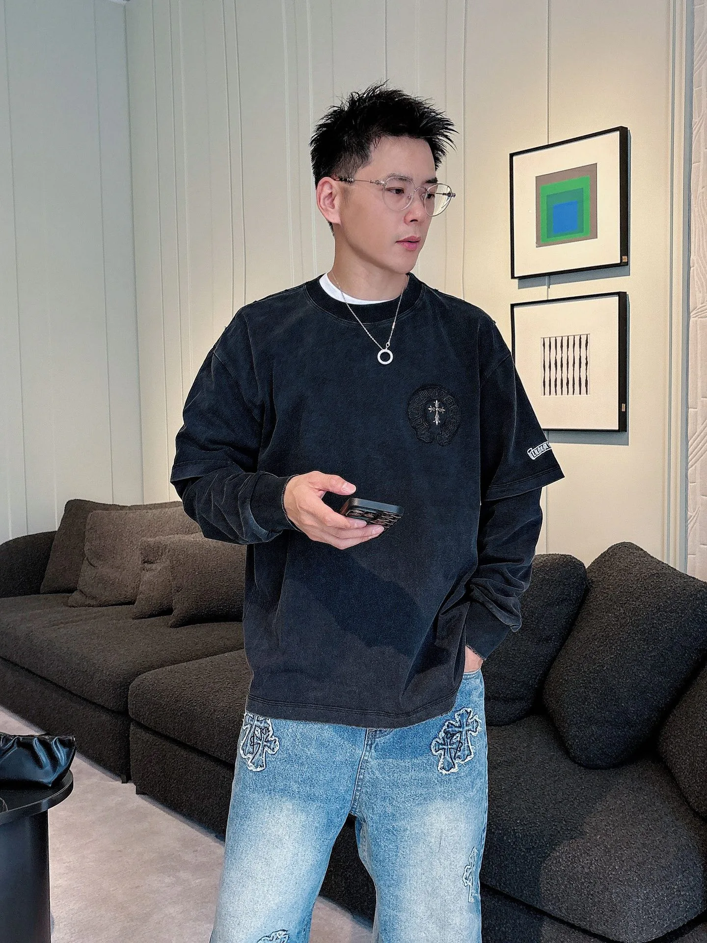 Свитшоты И Худи Мужские Chrome Hearts 999675