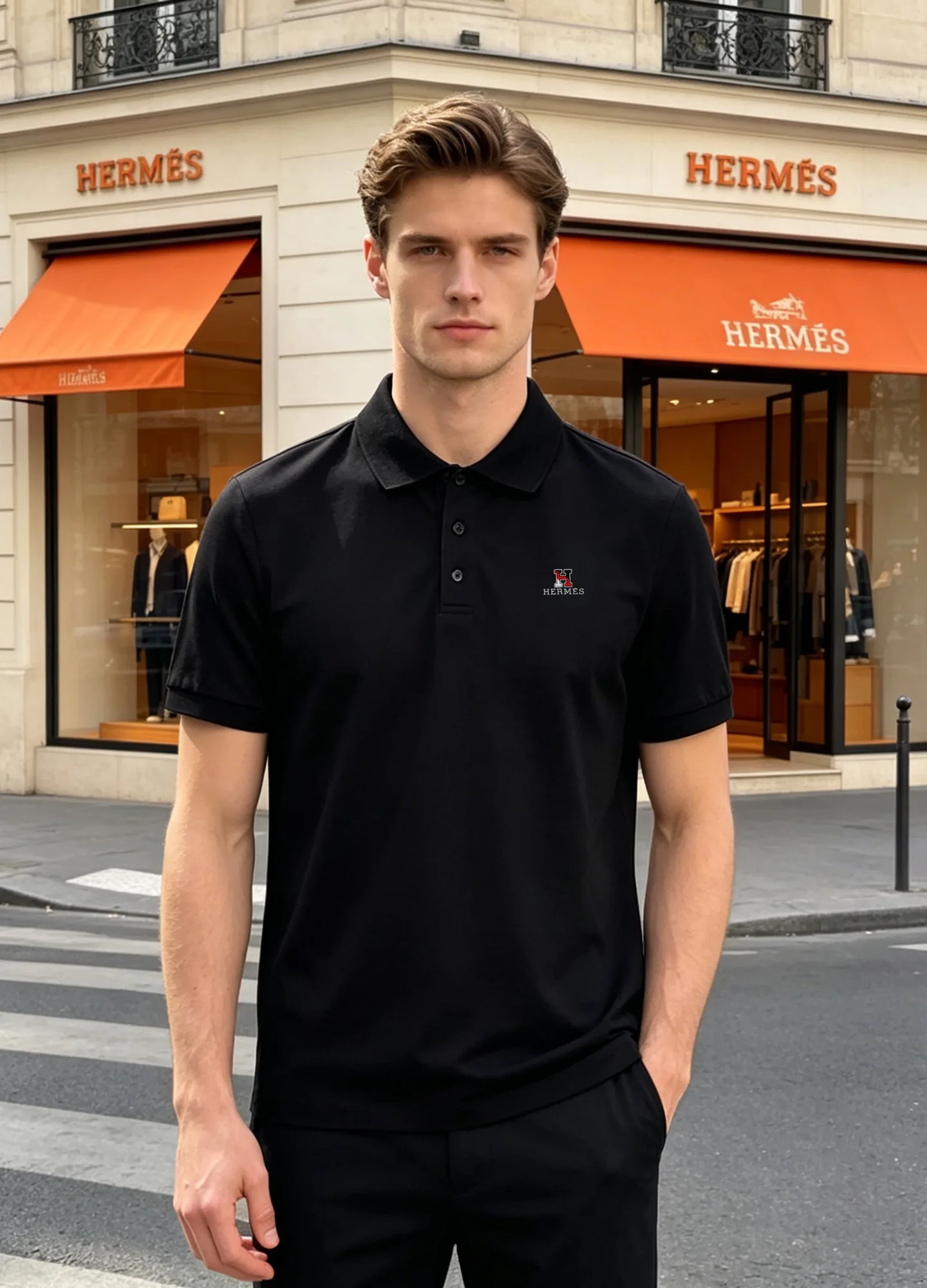 Рубашки Мужские Hermes 17099788