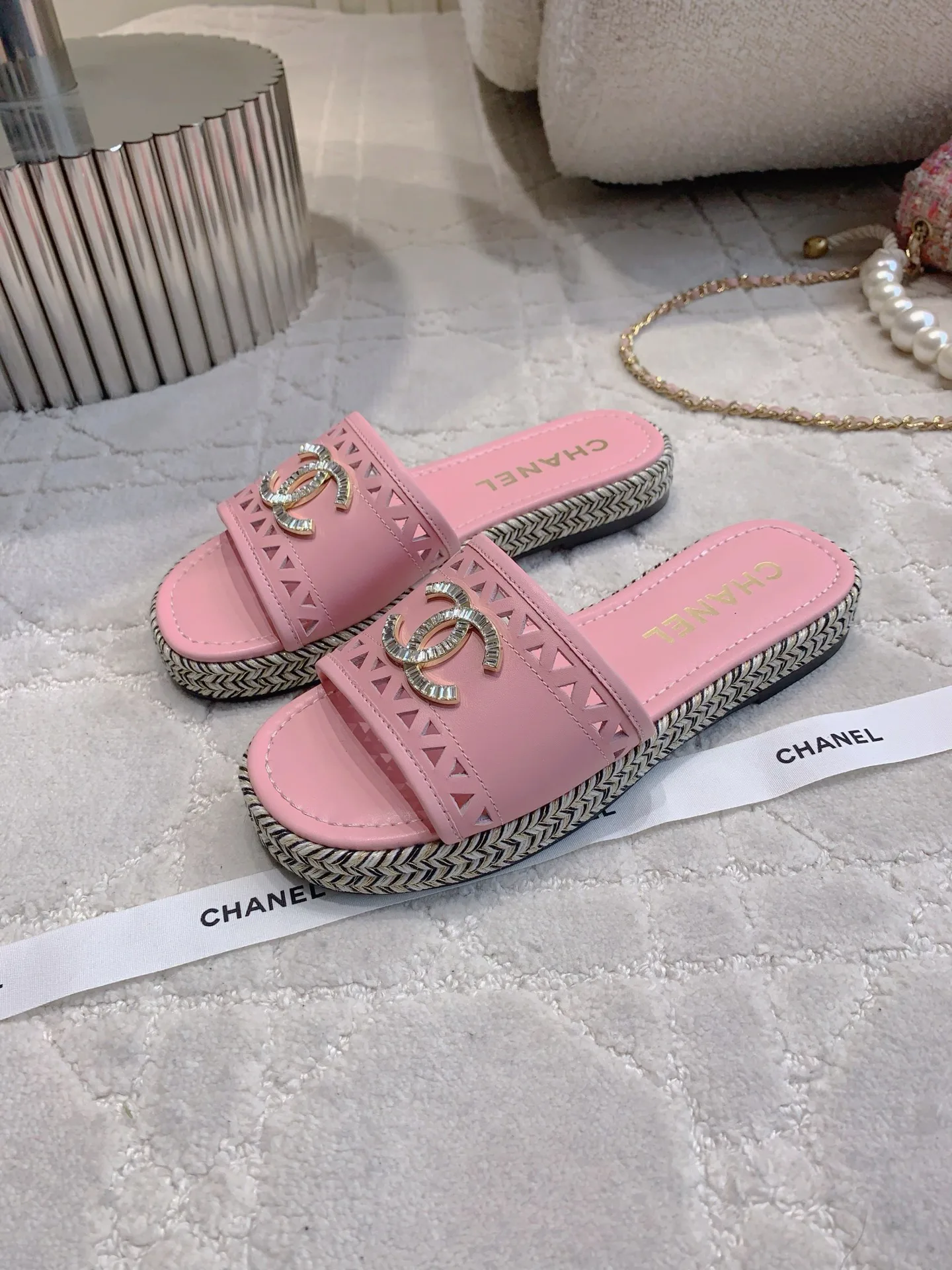 Шлепанцы Женские Chanel 34869