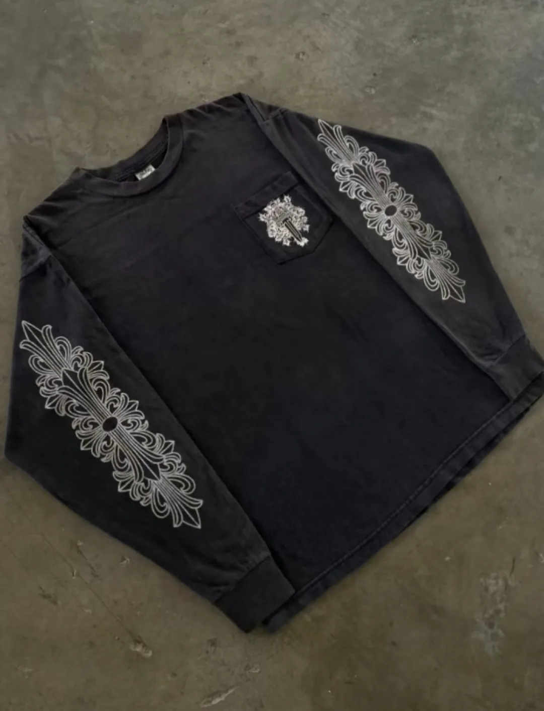 Лонгсливы Мужские Chrome Hearts 10452220