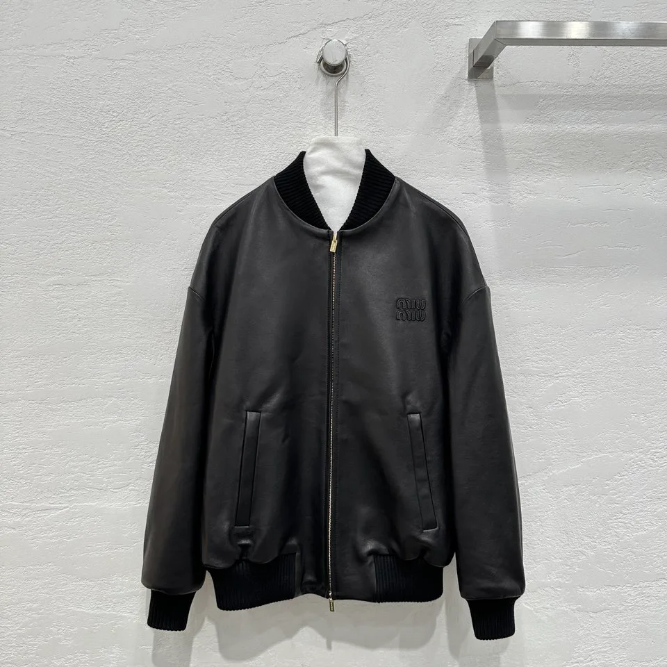 Кожаные Куртки И Дублёнки Женские Miu Miu 11467147