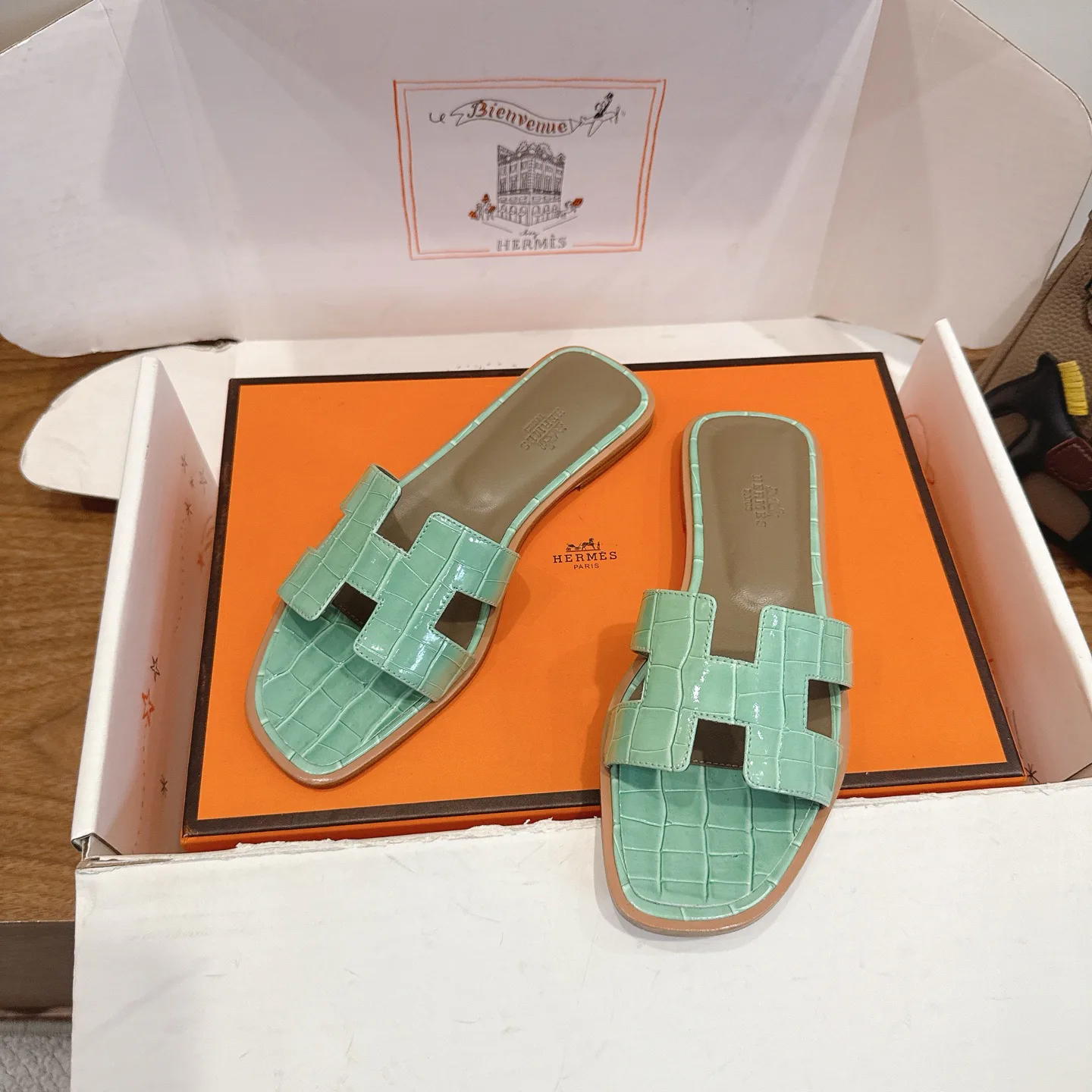 Шлепанцы Женские Hermes 1223562