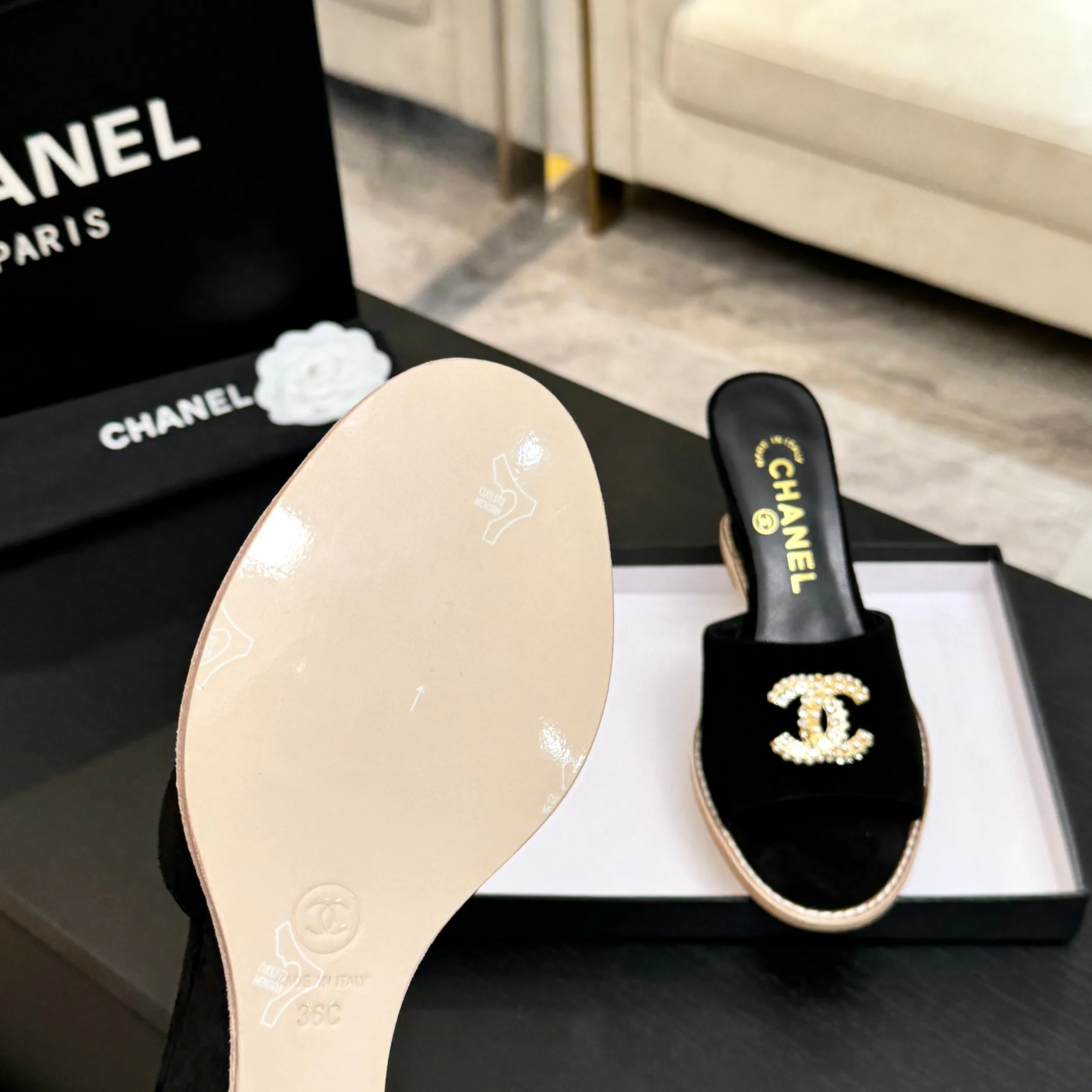 Босоножки Женские Chanel 10235885