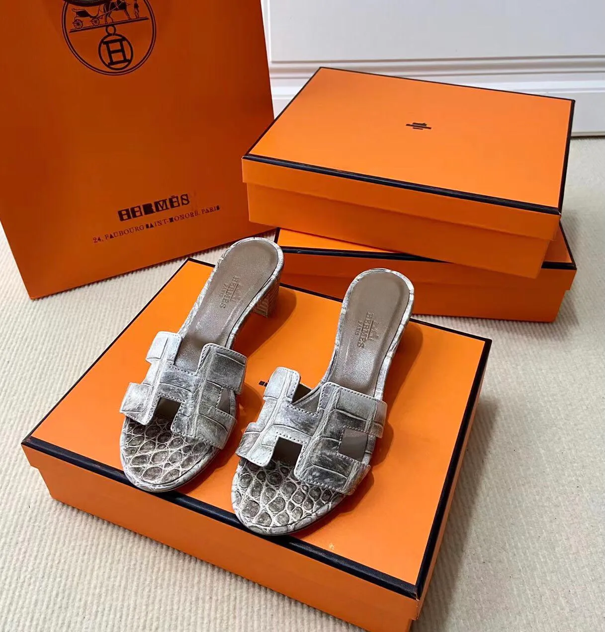 Босоножки Женские Hermes 4340554