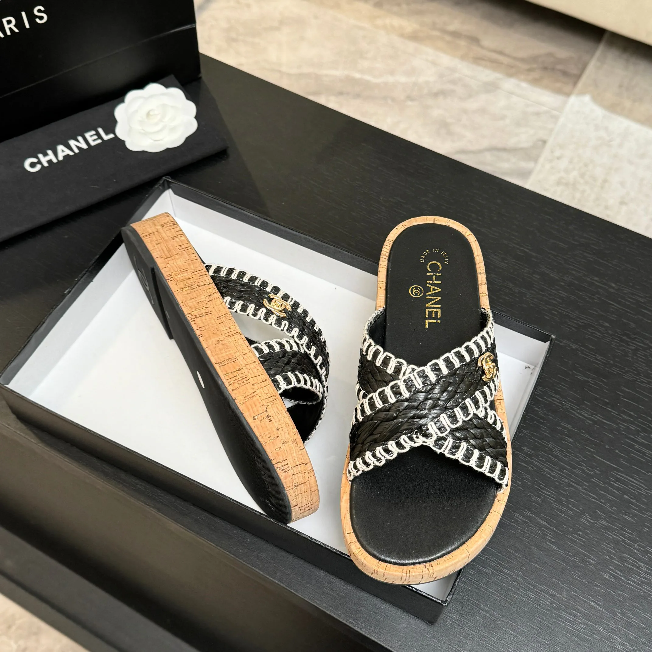 Шлепанцы Женские Chanel 1090997