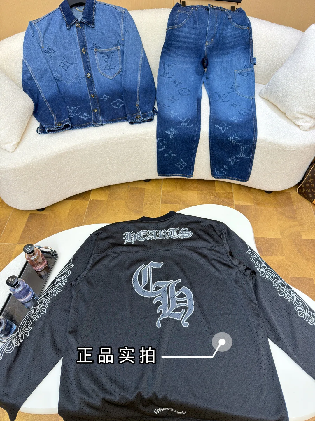 Лонгсливы Мужские Chrome Hearts 7080107