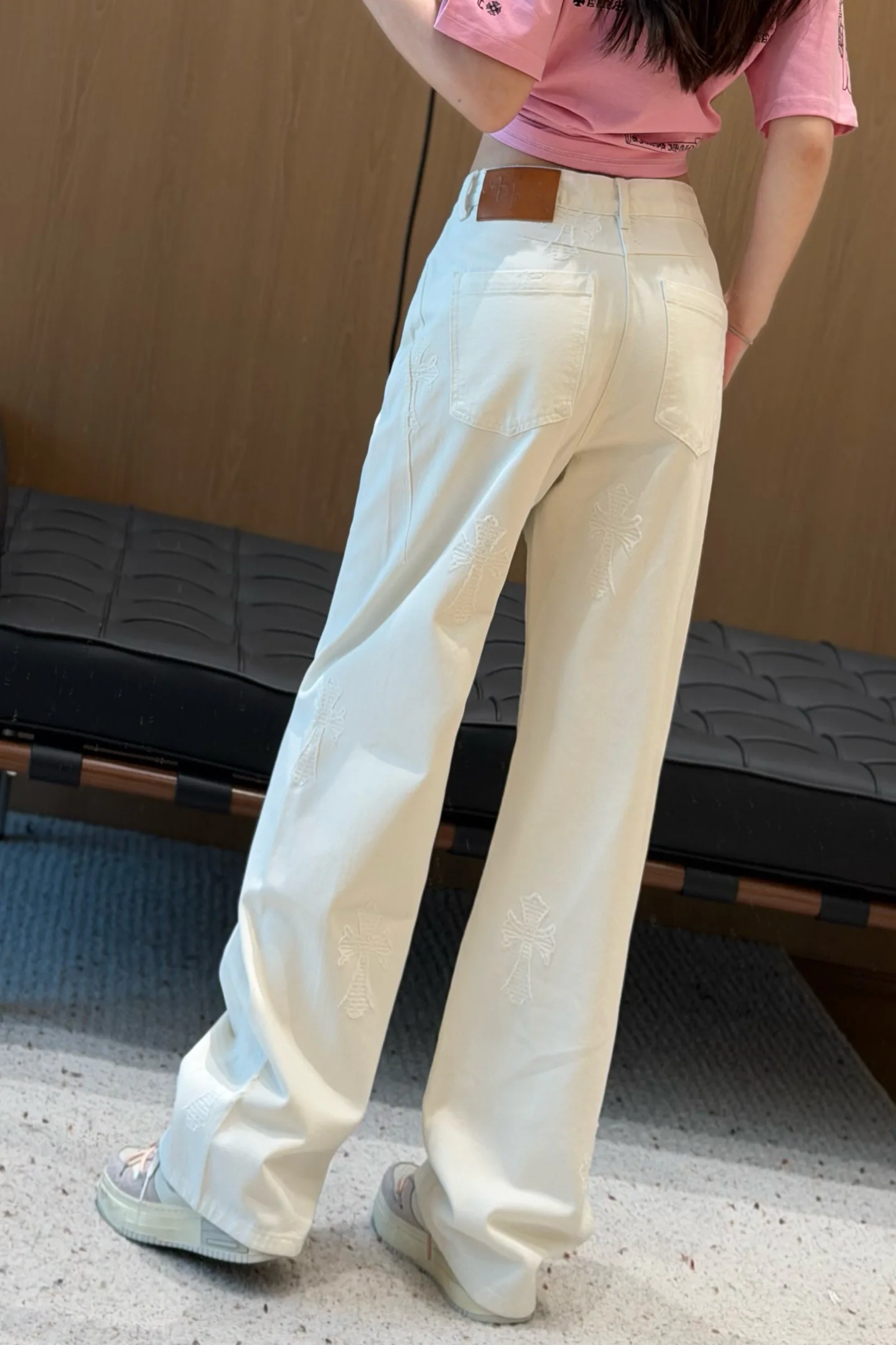 Джинсы Женские Chrome Hearts 4211553