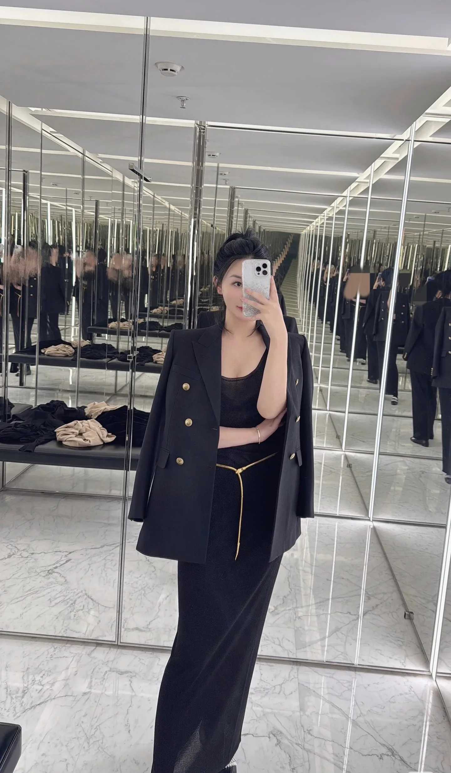 Куртки И Пуховики Женские Saint Laurent 762735