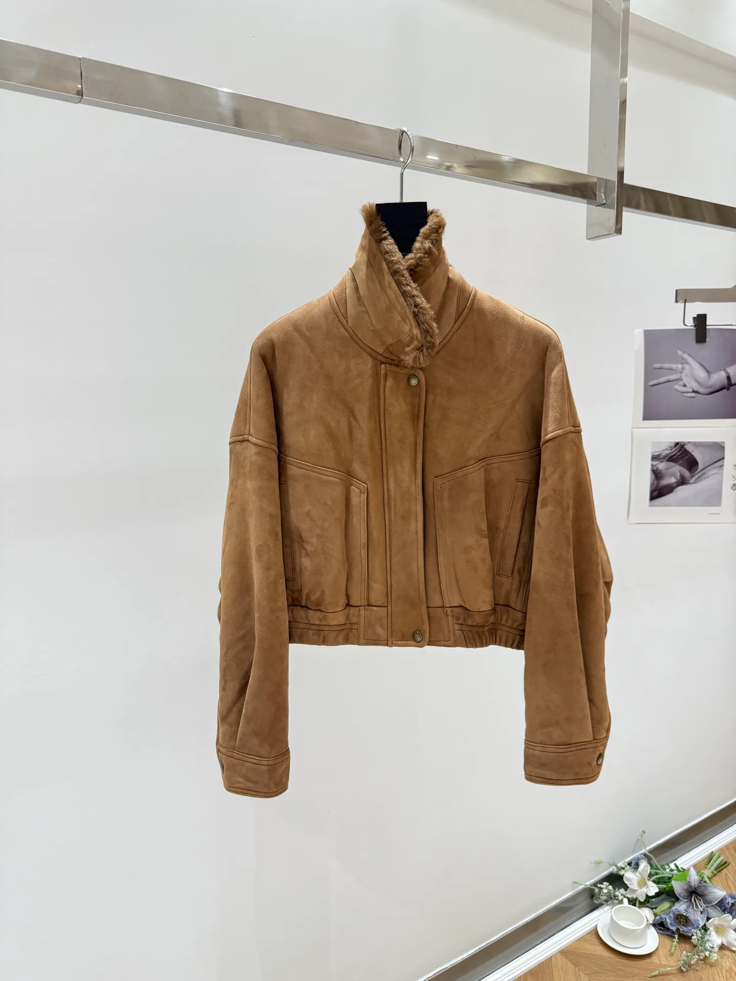 Кожаные Куртки И Дублёнки Женские Saint Laurent 18446596