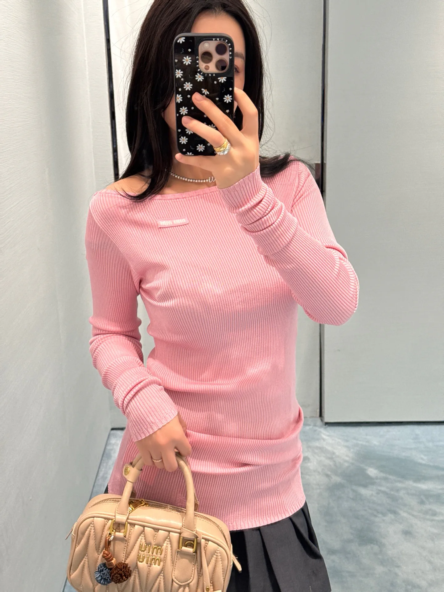 Лонгсливы Женские Miu Miu 6617536