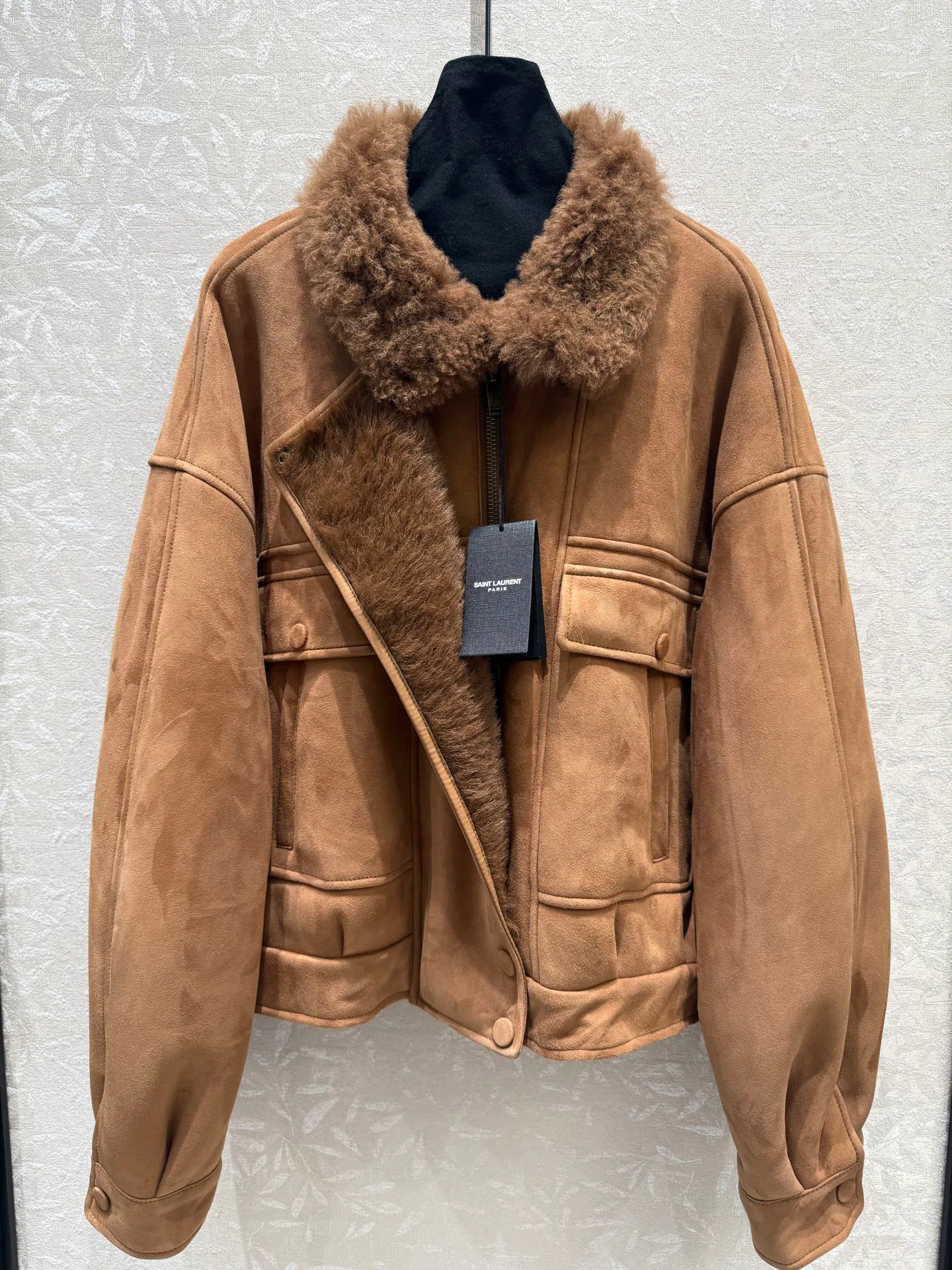 Кожаные Куртки И Дублёнки Женские Saint Laurent 18721568