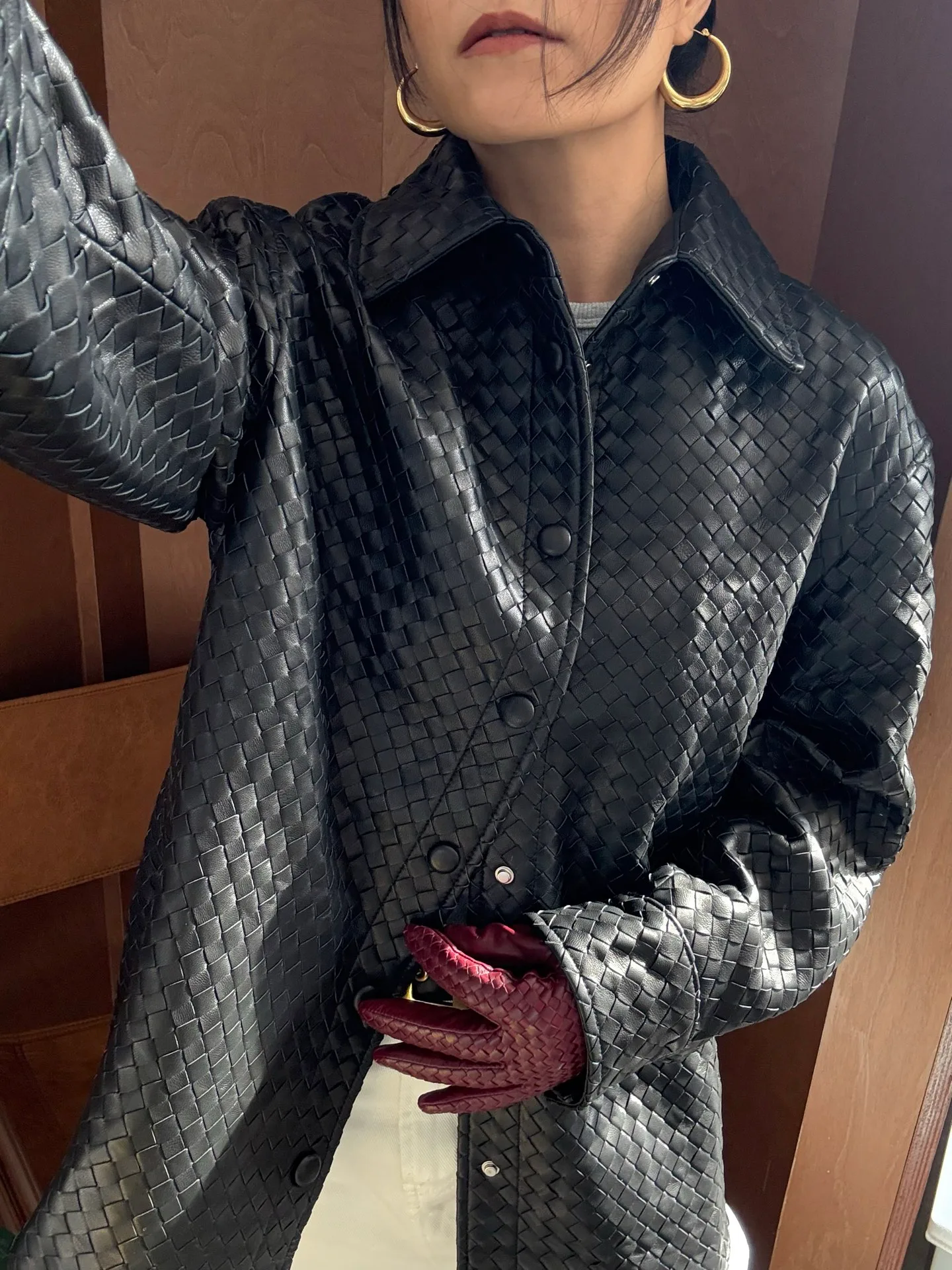 Кожаные Куртки И Дублёнки Женские Bottega Veneta 1882965