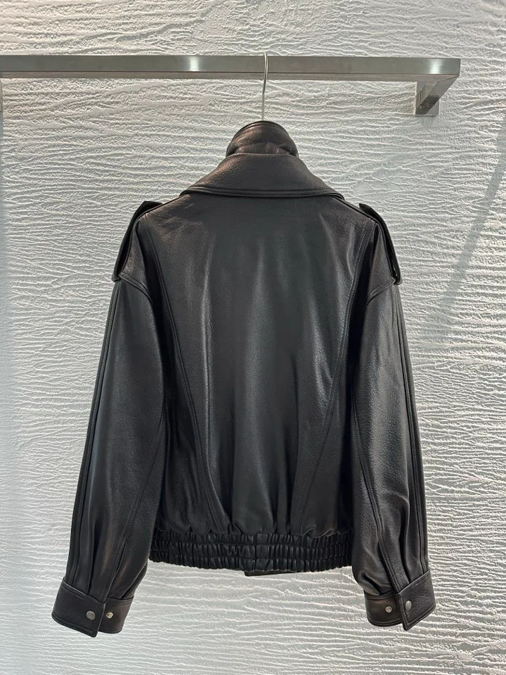 Кожаные Куртки И Дублёнки Женские Saint Laurent 17998668