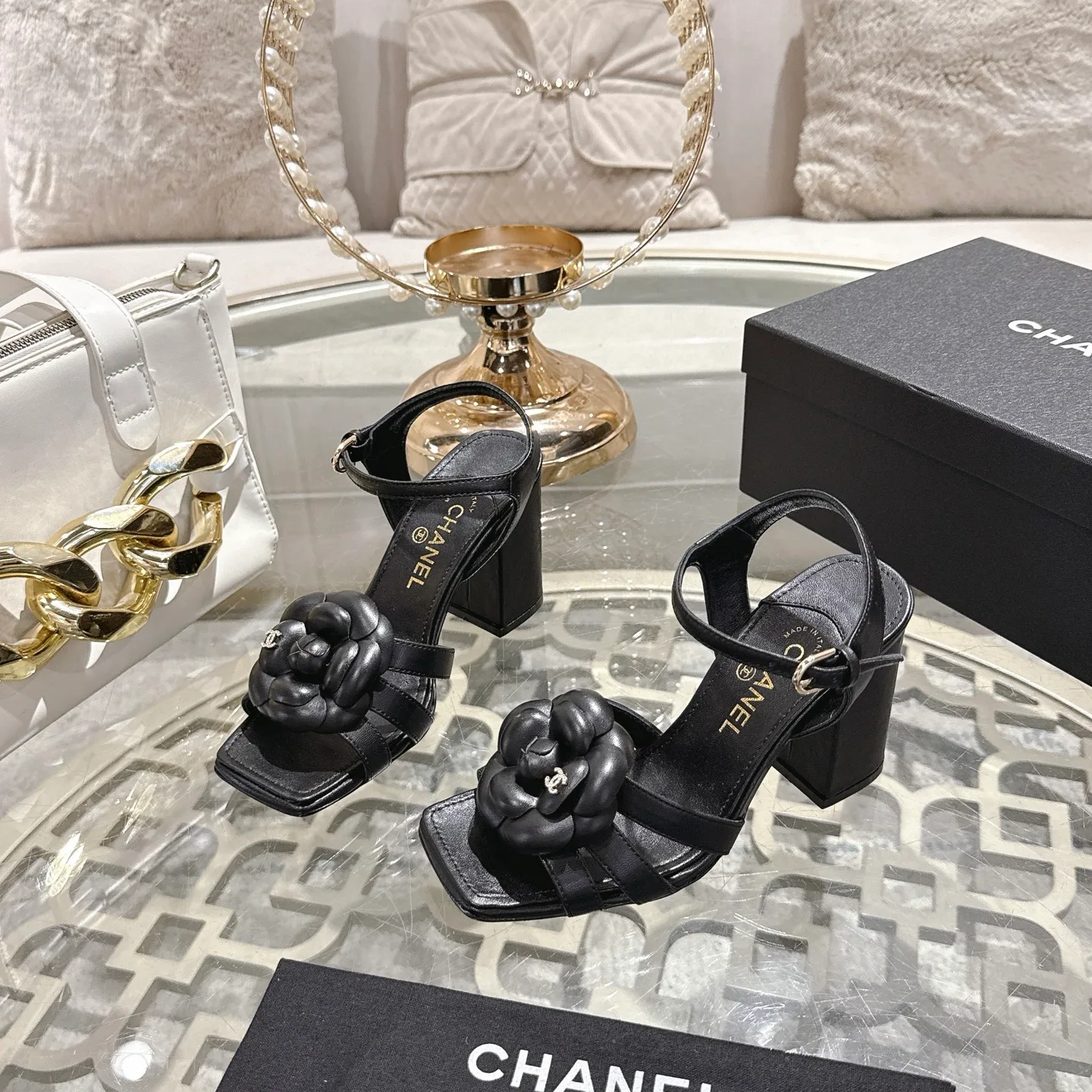 Босоножки Женские Chanel 12714886