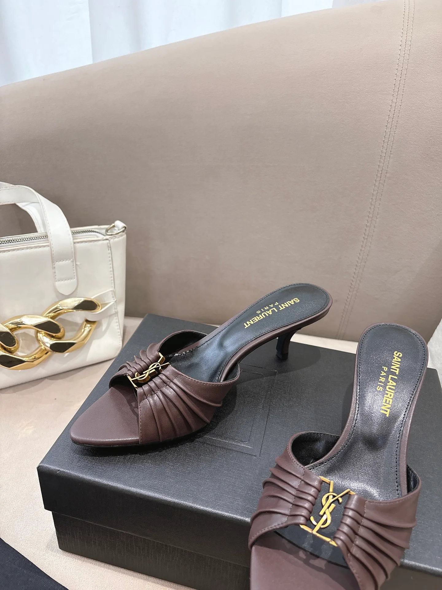 Мюли И Сабо Женские Saint Laurent 12815334