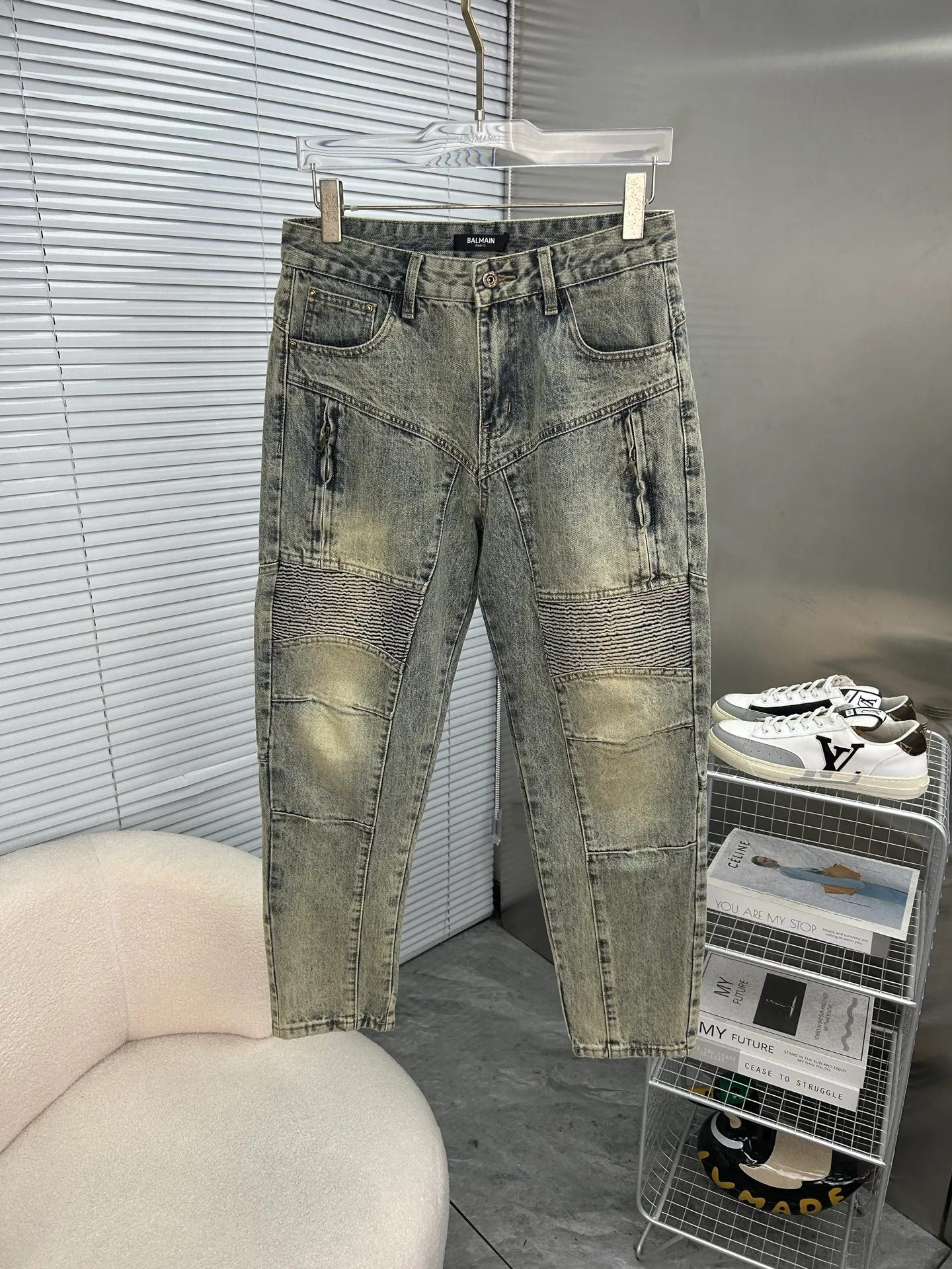 Джинсы Мужские Balmain 819036
