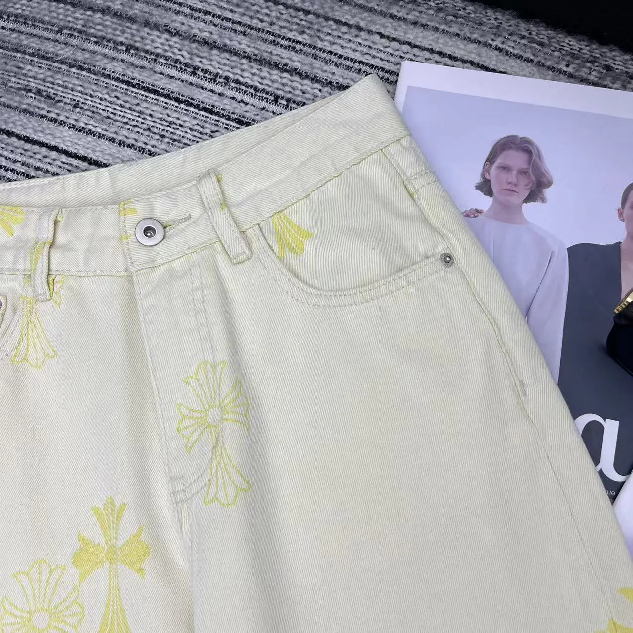 Джинсы Женские Chrome Hearts 7201