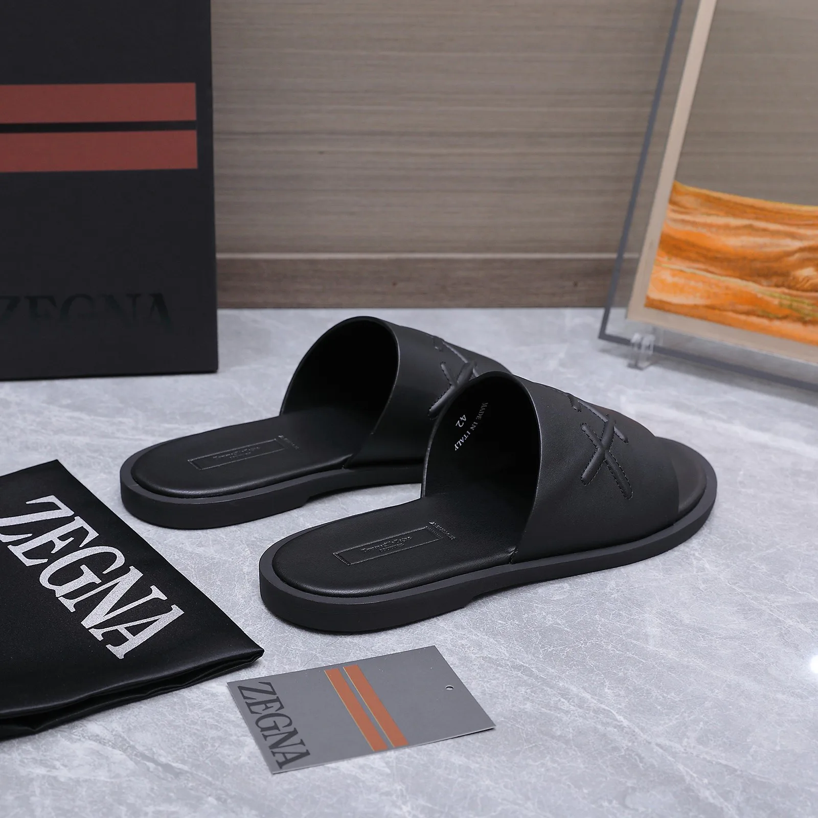 Шлепанцы Мужские Zegna 17514993