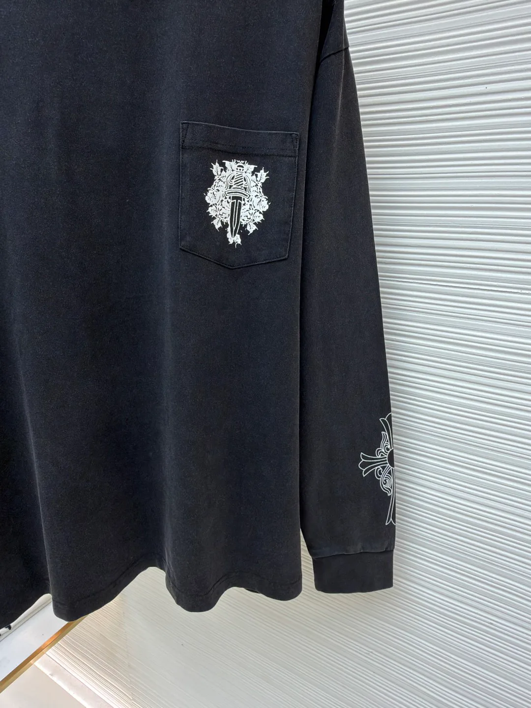 Лонгсливы Мужские Chrome Hearts 10452220