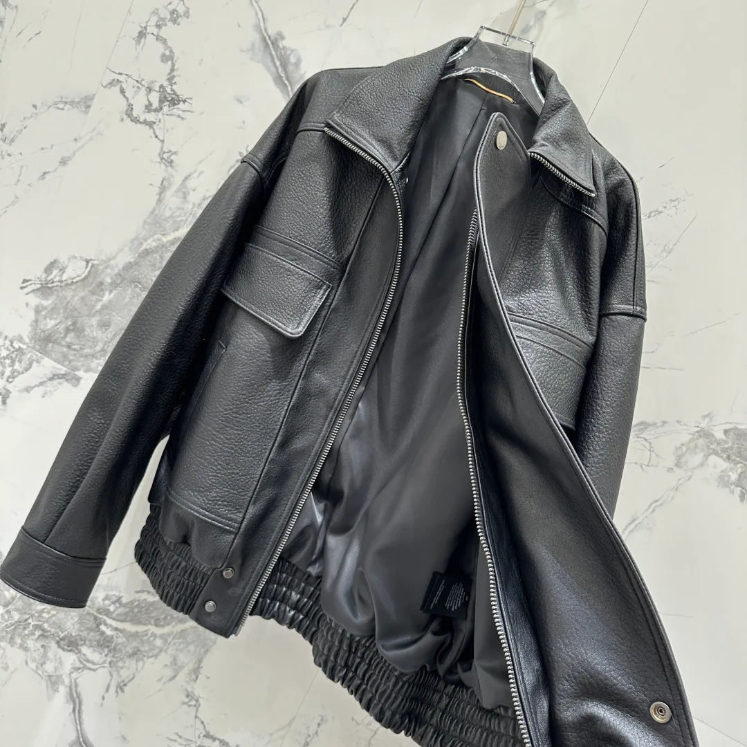 Кожаные Куртки И Дублёнки Женские Saint Laurent 11544785