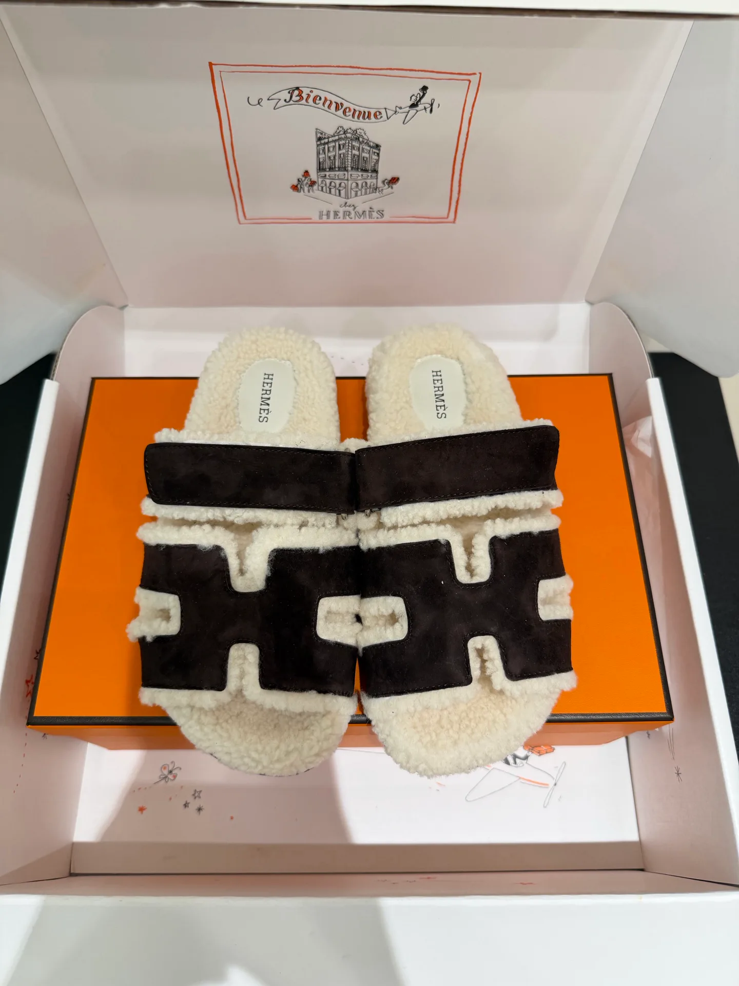 Тапочки Женские Hermes 17956528