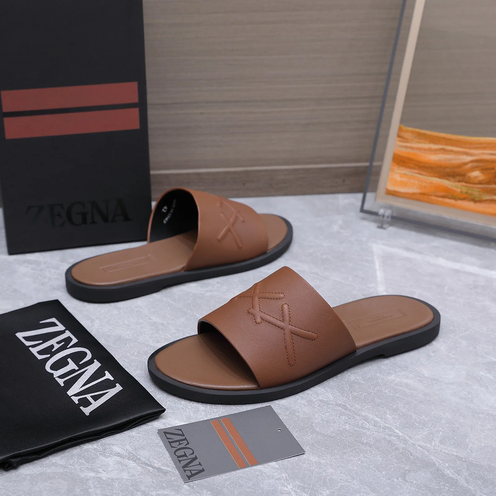 Шлепанцы Мужские Zegna 17514995