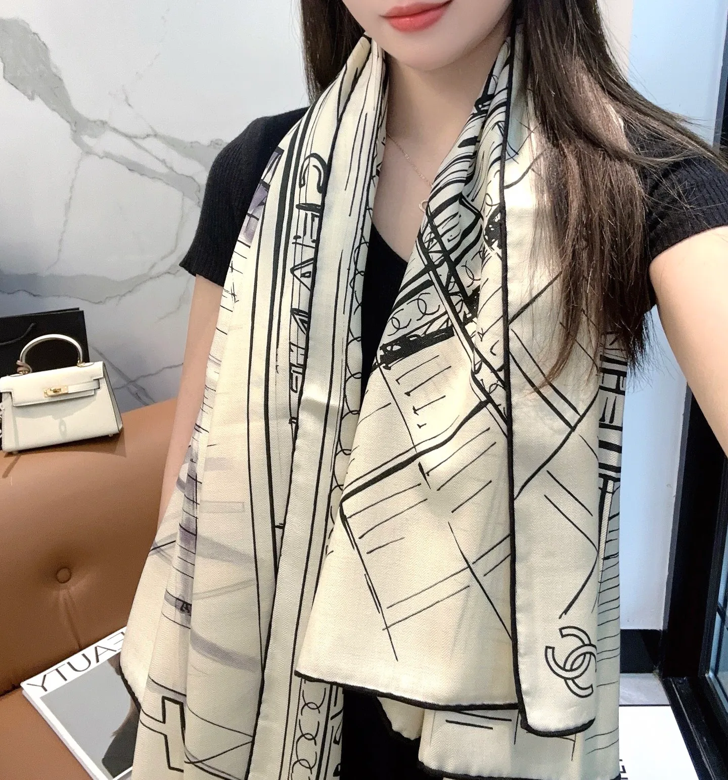 Шарфы Chanel 702876