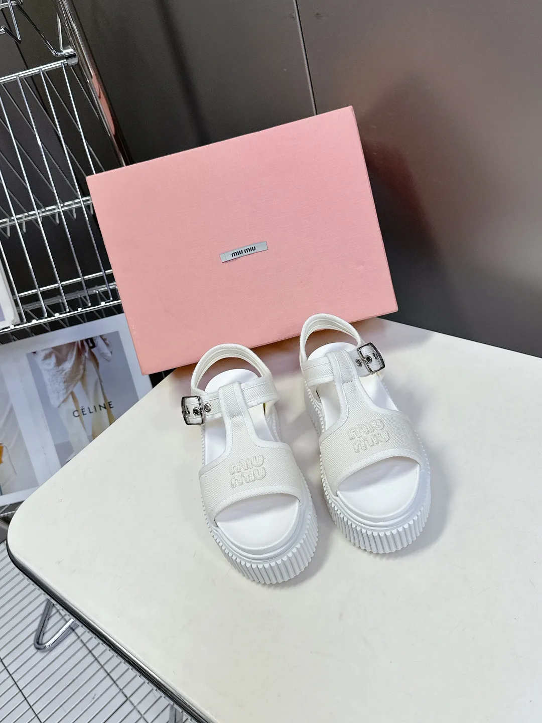 Босоножки Женские Miu Miu 13332438