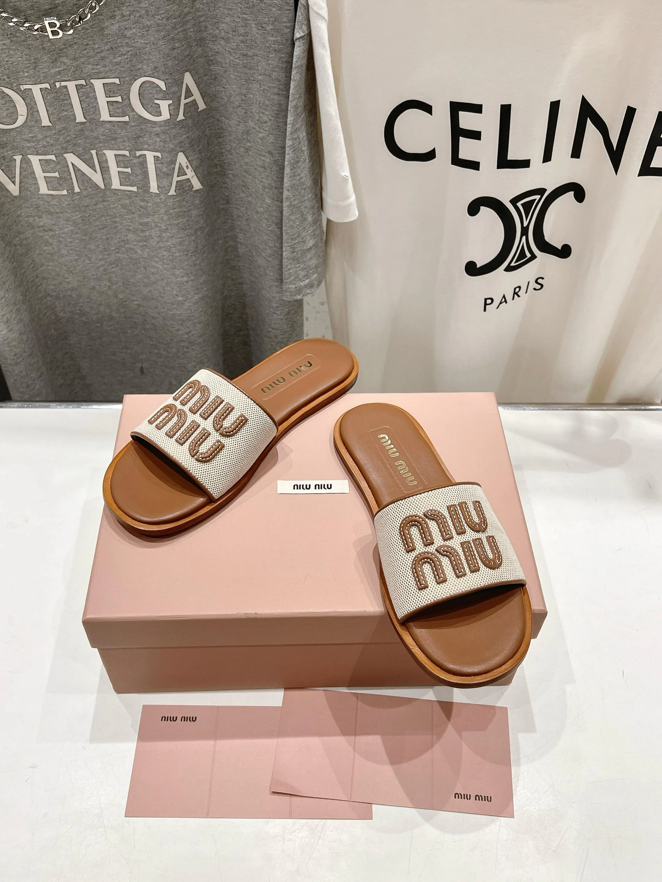 Шлепанцы Женские Miu Miu 15144