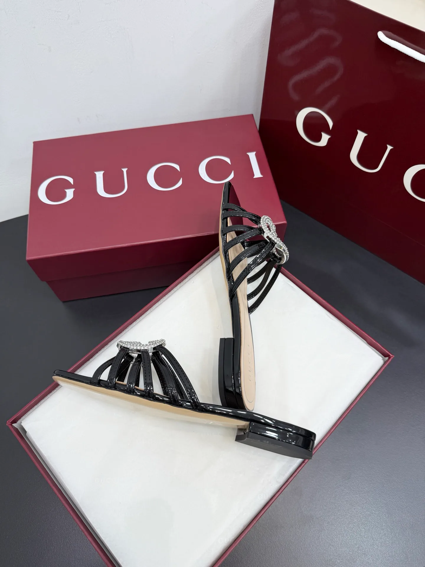 Шлепанцы Женские Gucci 457921