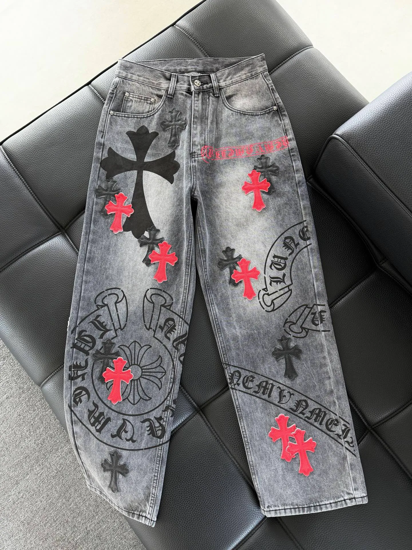 Джинсы Женские Chrome Hearts 3375347
