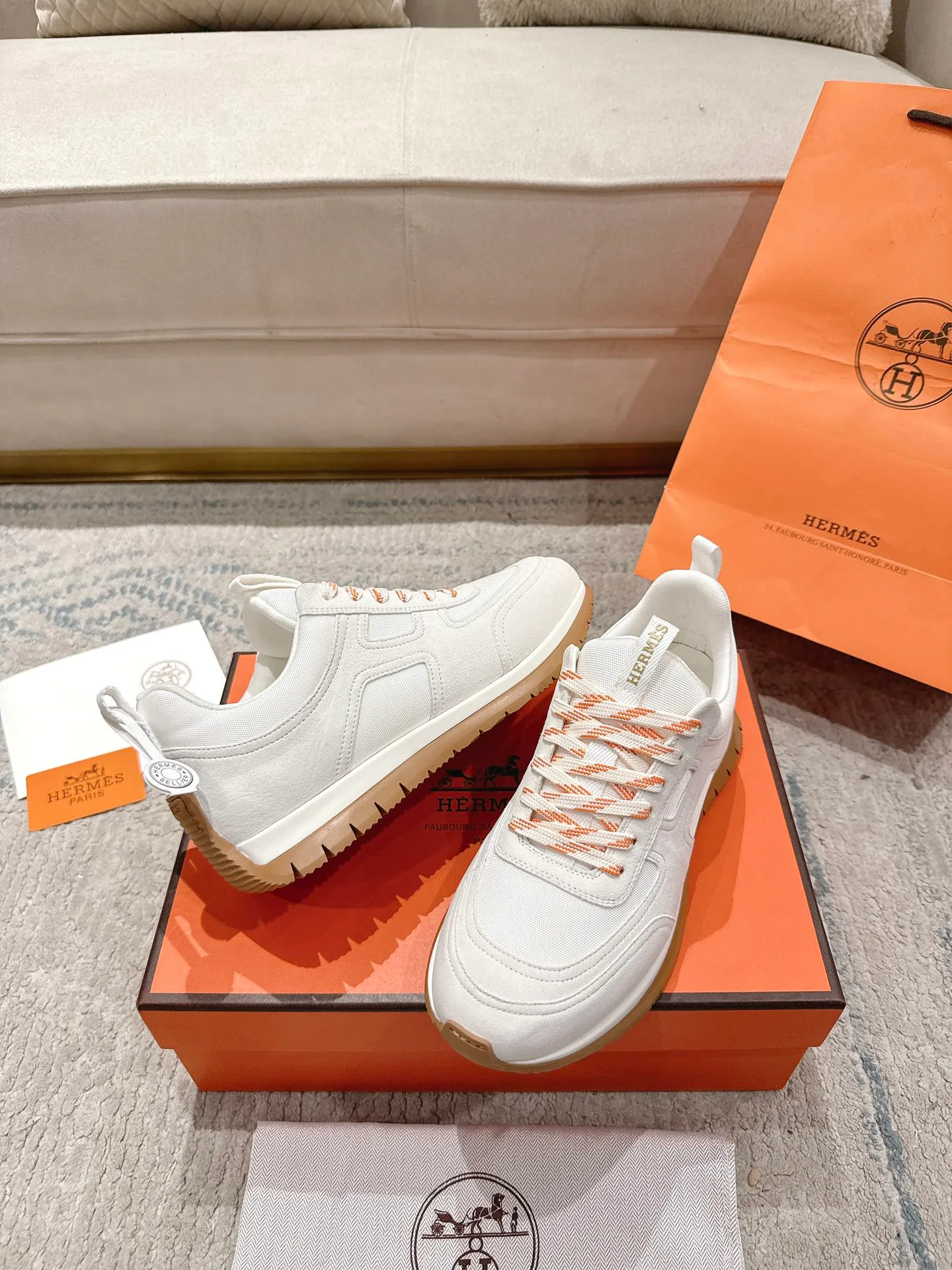 Кроссовки Мужские Hermes 12874759