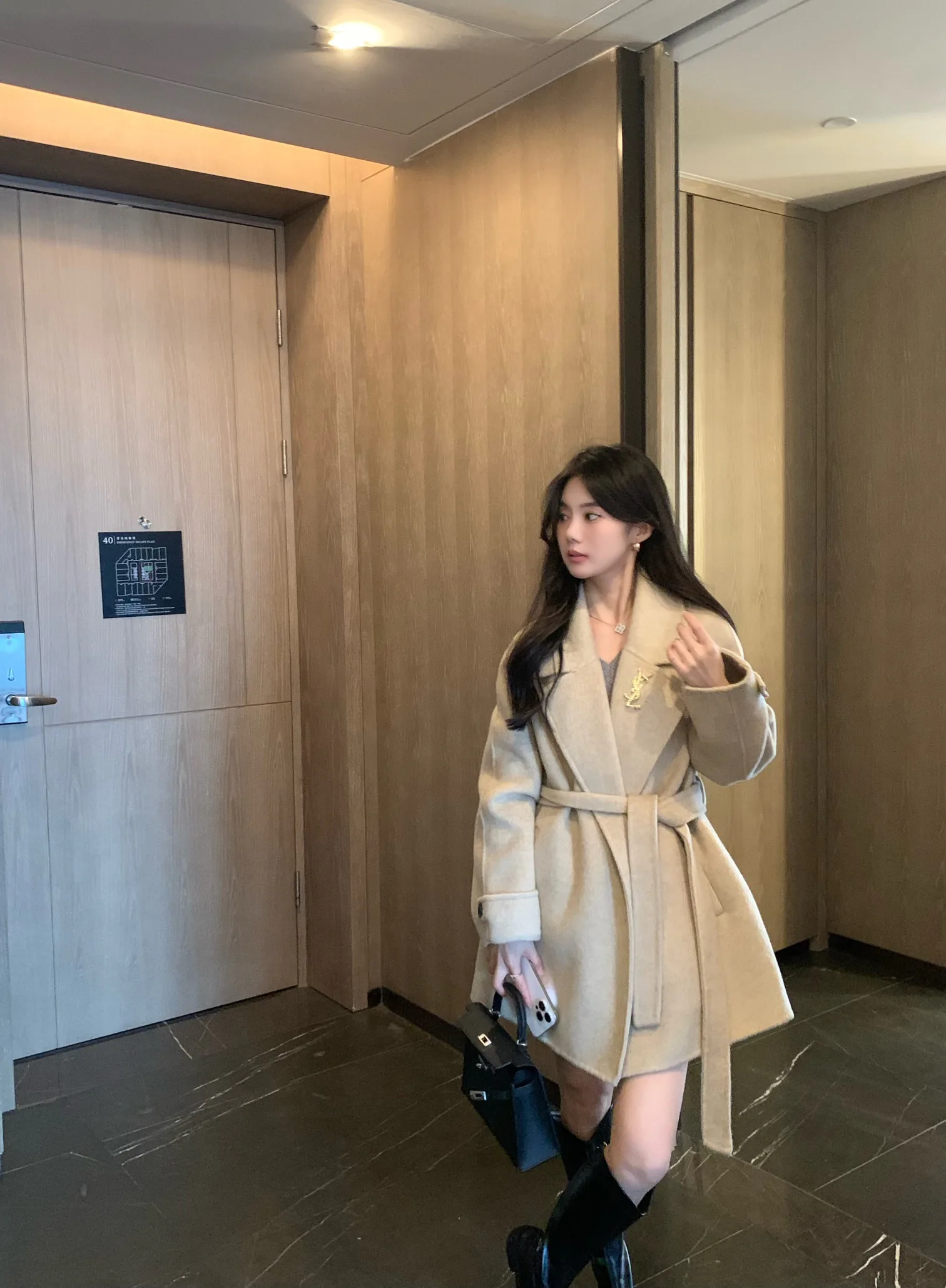 Пальто Женские Saint Laurent 18530522