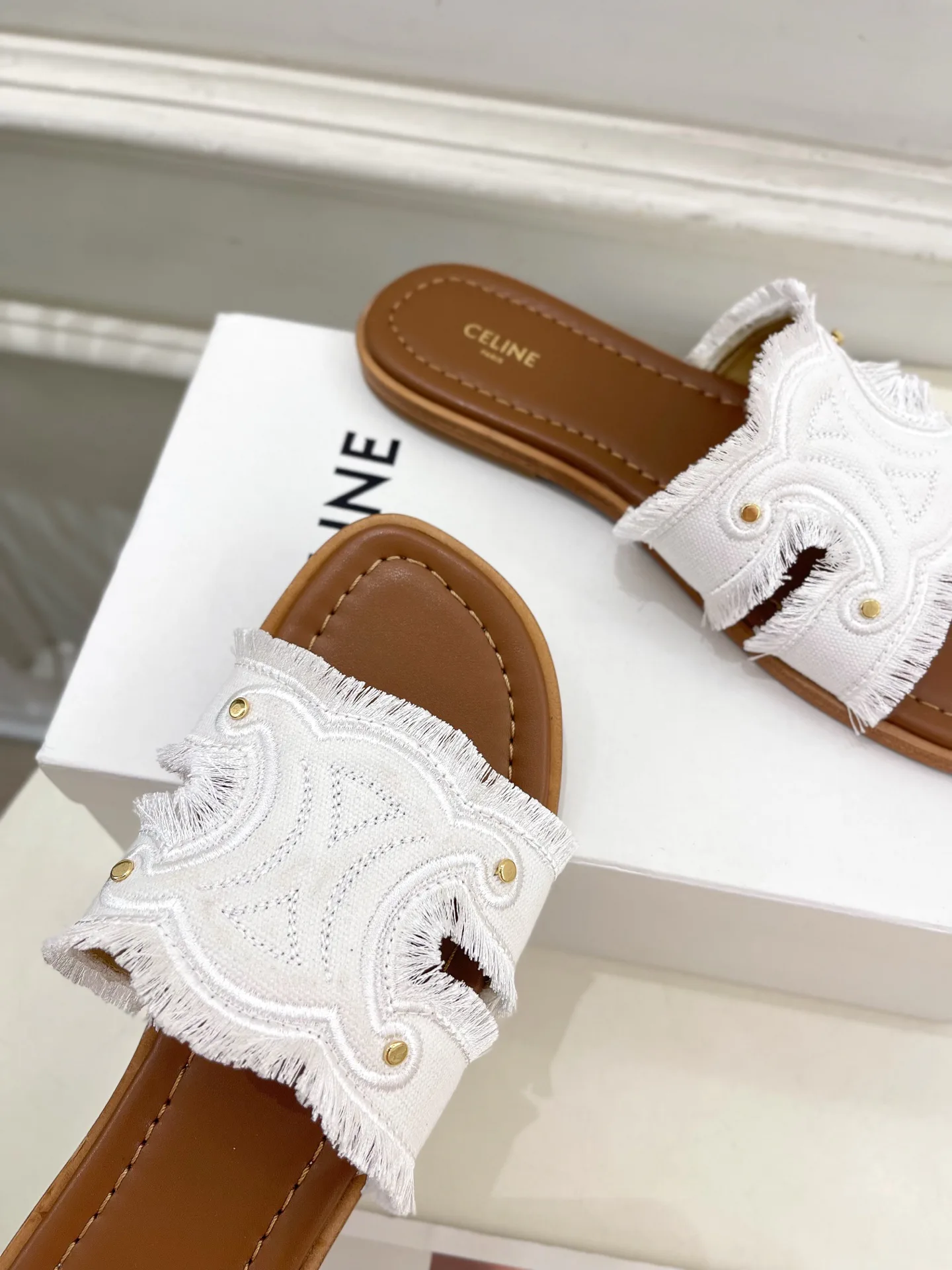 Шлепанцы Женские Celine 12692432