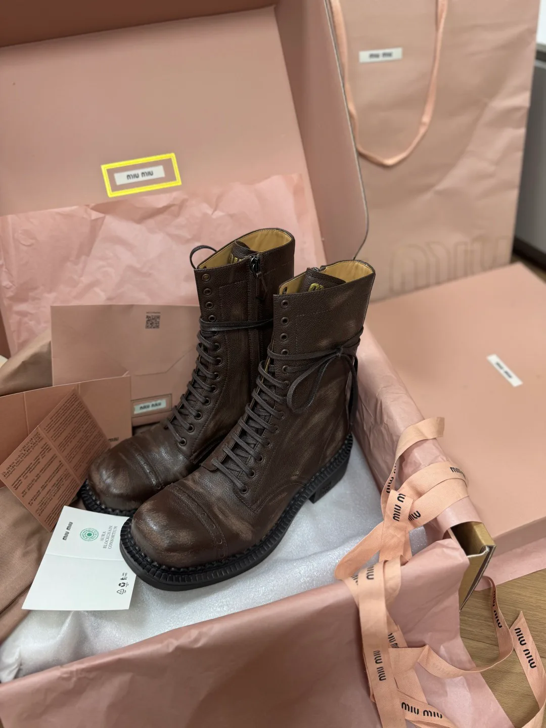 Ботинки Женские Miu Miu 670780