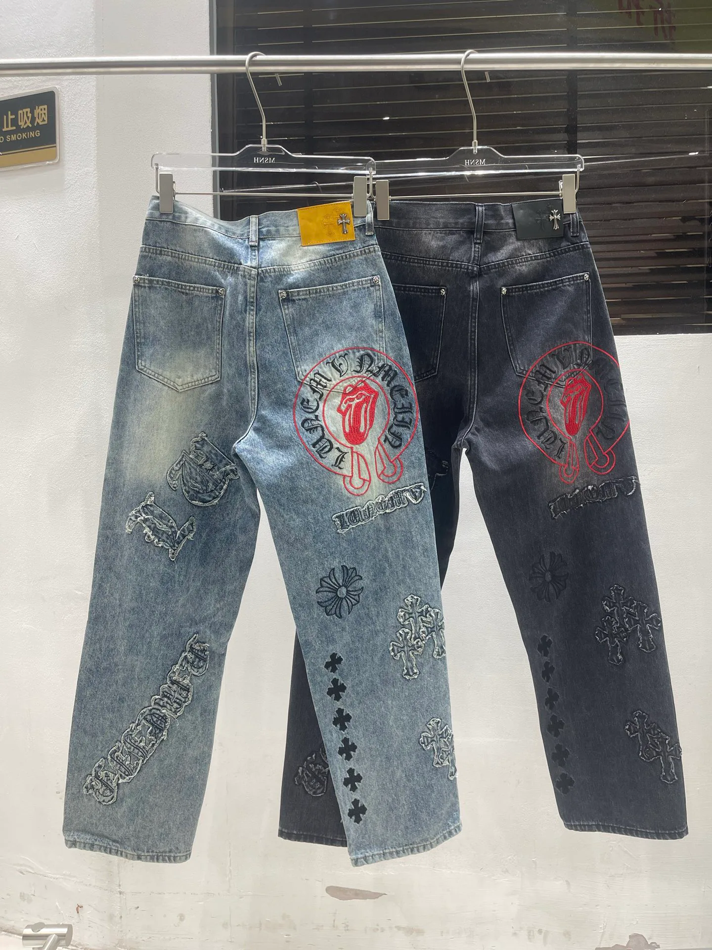 Джинсы Мужские Chrome Hearts 928673