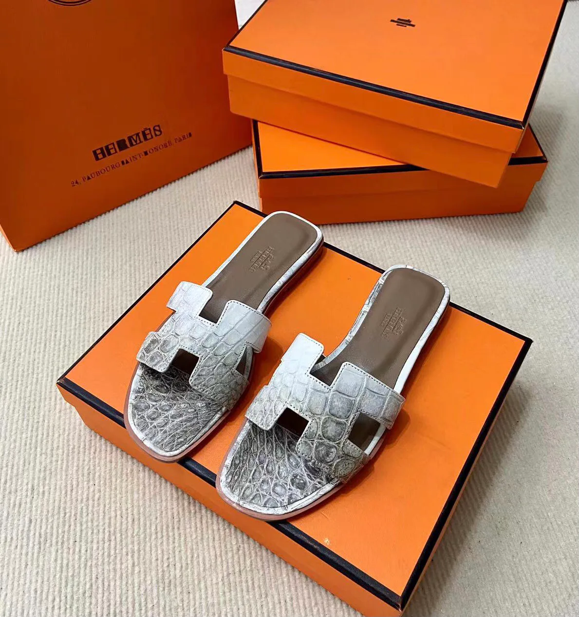 Шлепанцы Женские Hermes 4340479