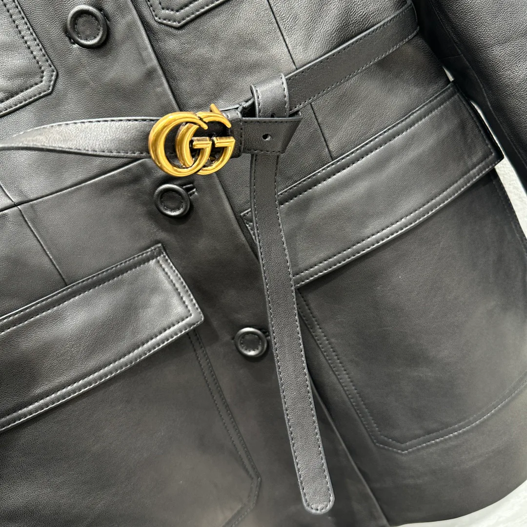 Кожаные Куртки И Дублёнки Женские Gucci 15241