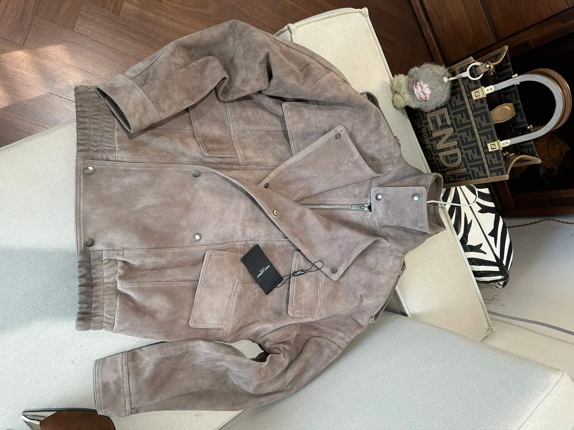 Куртки И Пуховики Женские Saint Laurent 989314