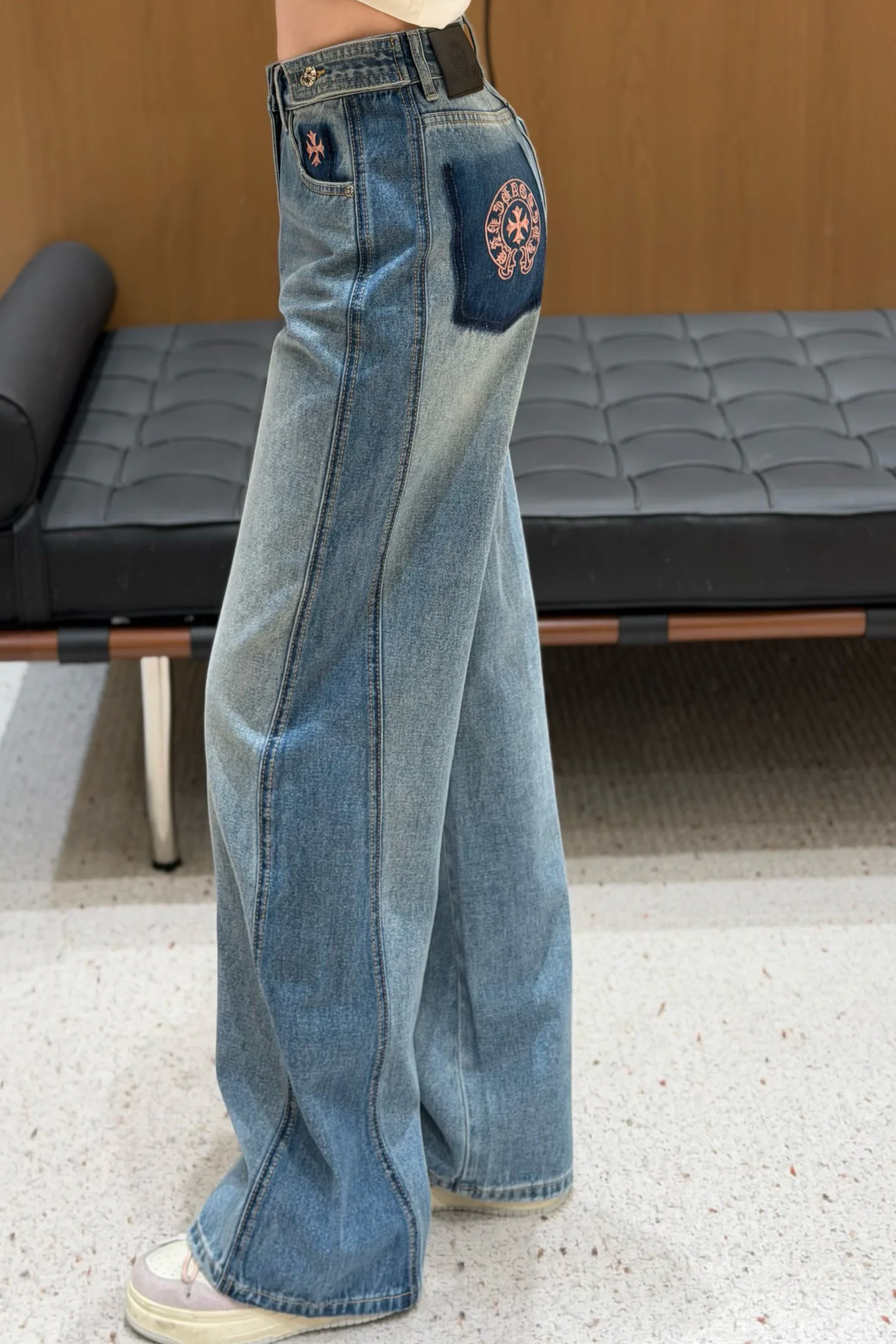 Джинсы Женские Chrome Hearts 1762759