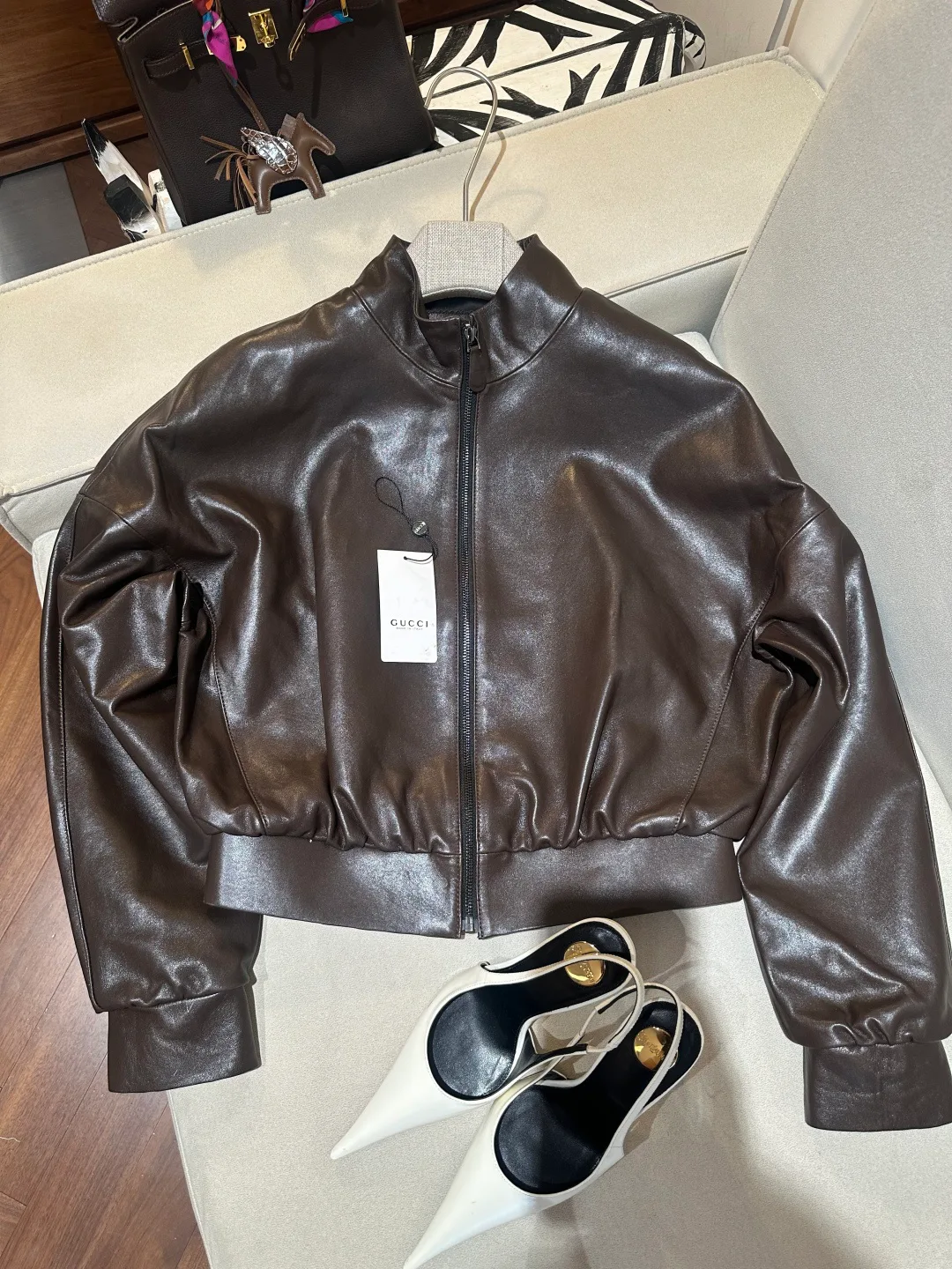 Кожаные Куртки И Дублёнки Женские Gucci 17214496