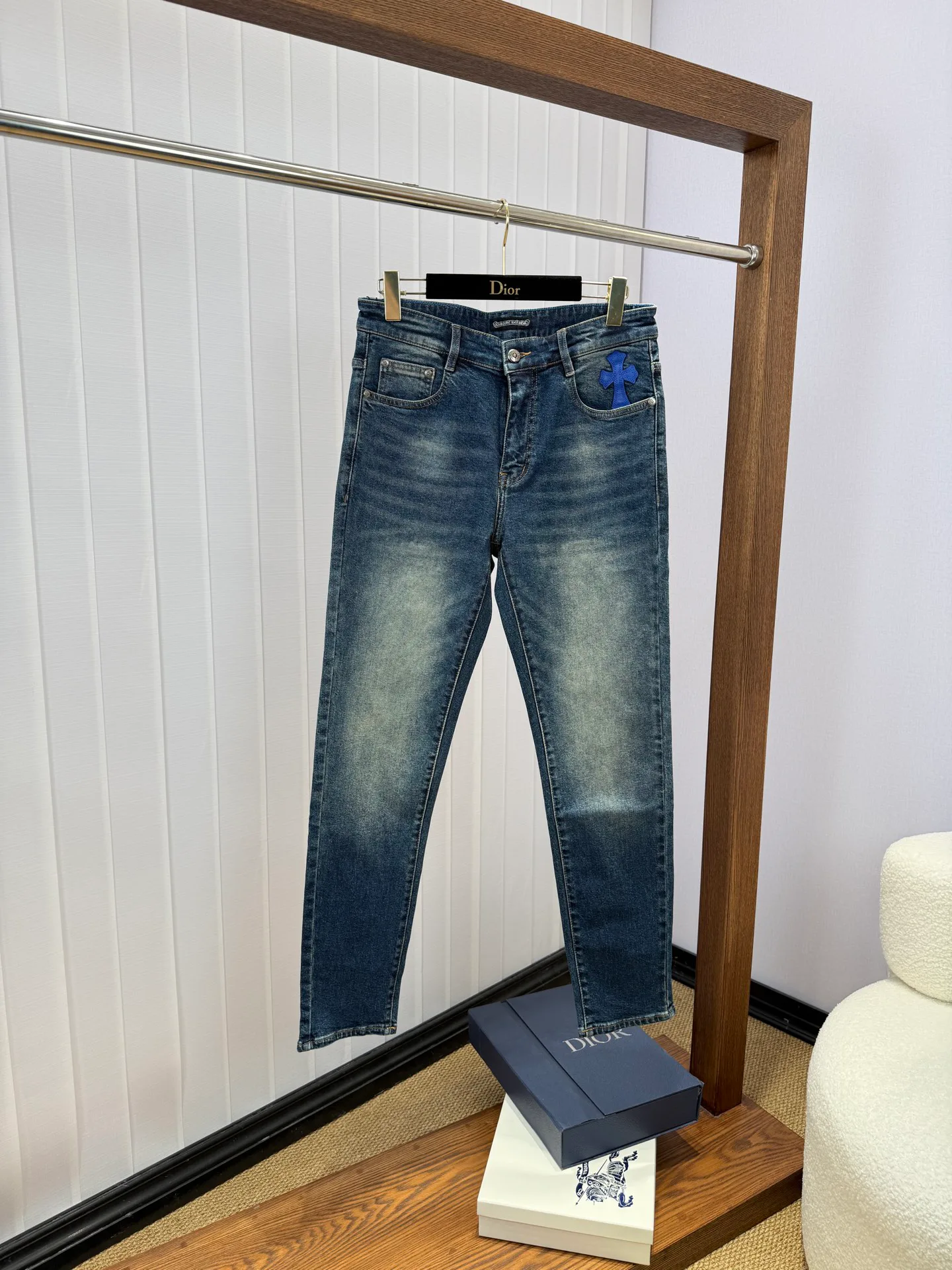 Джинсы Мужские Chrome Hearts 18029739