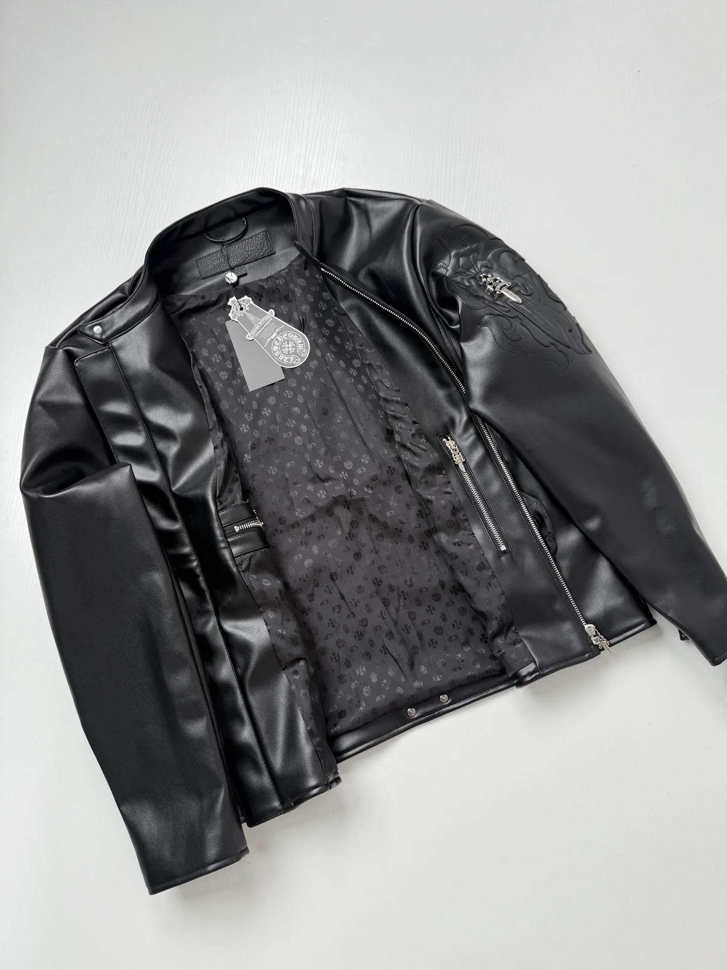 Кожаные Куртки И Дублёнки Мужские Chrome Hearts 17993314