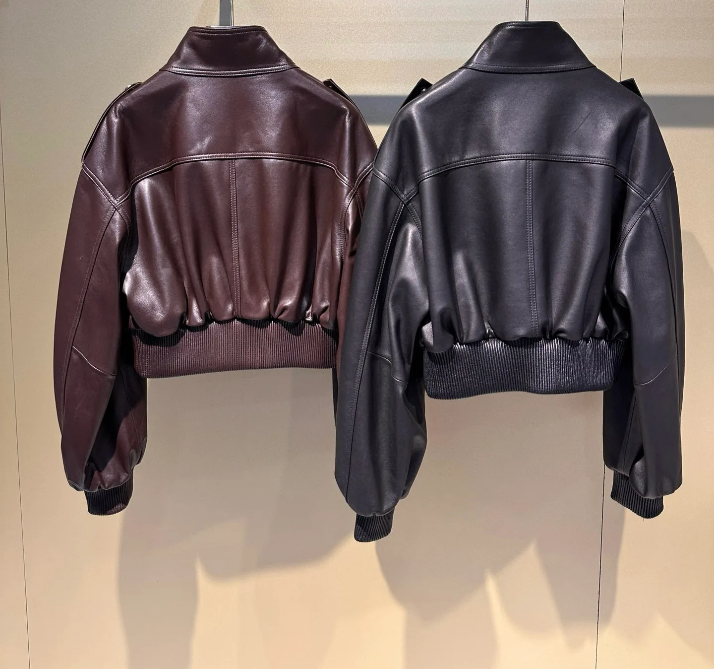 Кожаные Куртки И Дублёнки Женские Saint Laurent 857578