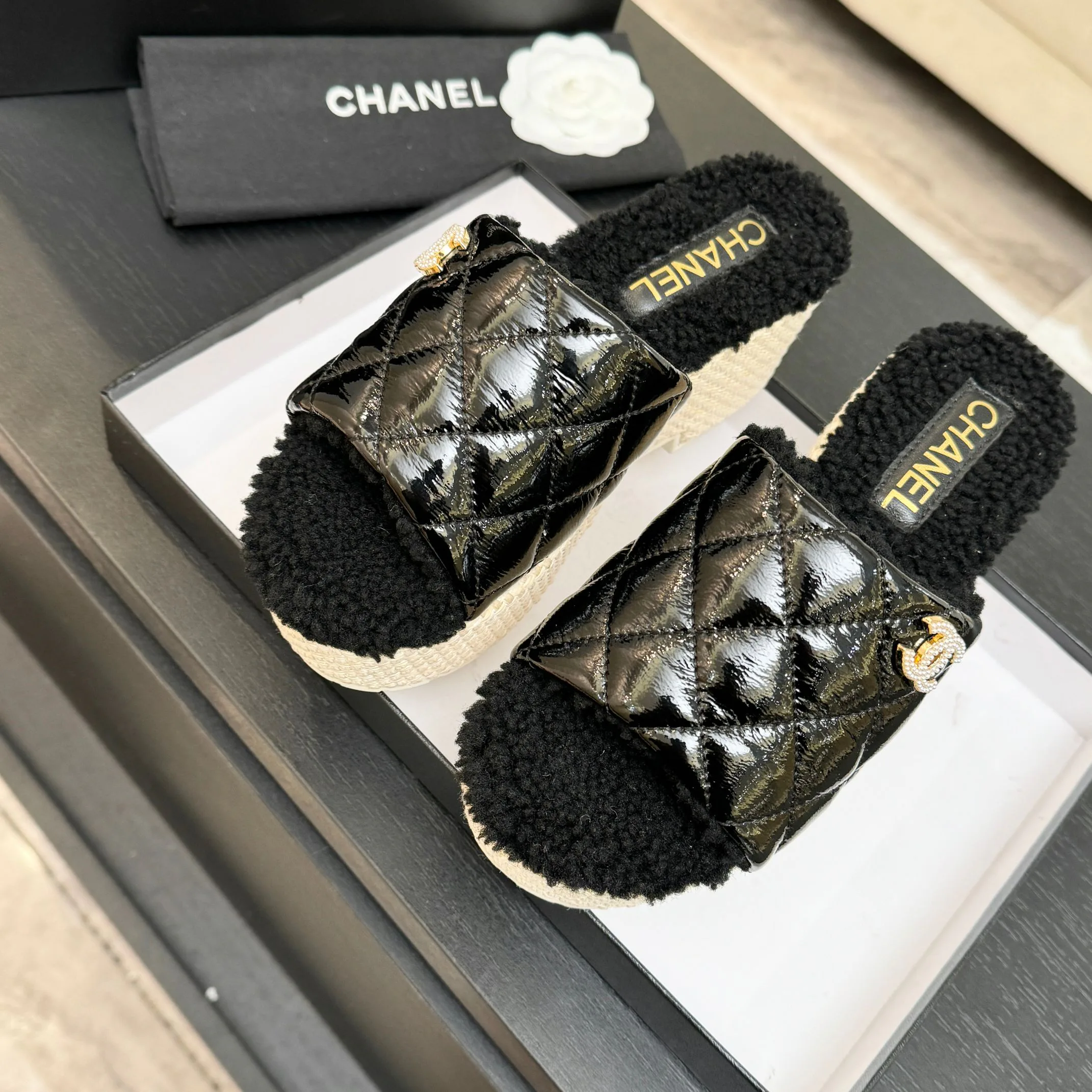 Тапочки Женские Chanel 462746