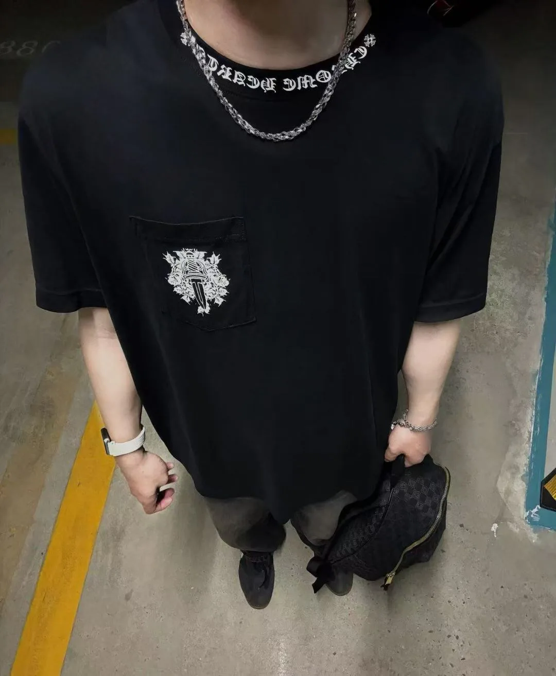 Футболки Мужские Chrome Hearts 10983746