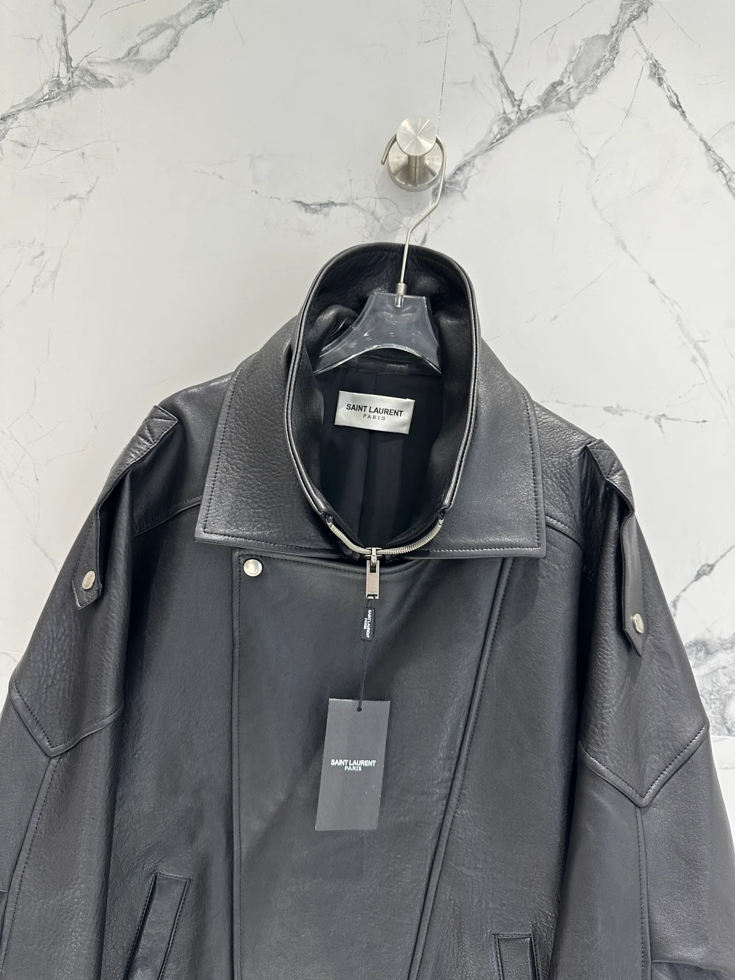 Кожаные Куртки И Дублёнки Женские Saint Laurent 11164735