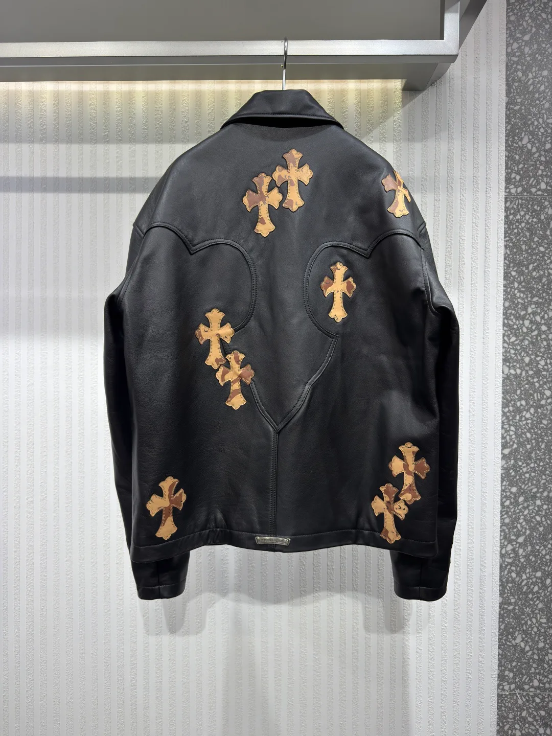 Кожаные Куртки И Дублёнки Мужские Chrome Hearts 17966746
