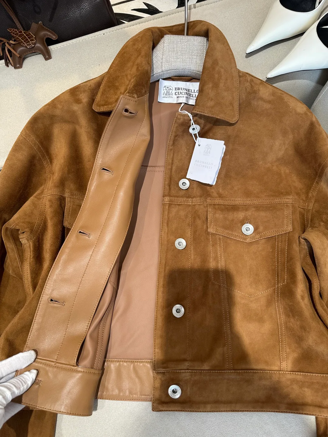 Кожаные Куртки И Дублёнки Женские Brunello Cucinelli 19045948