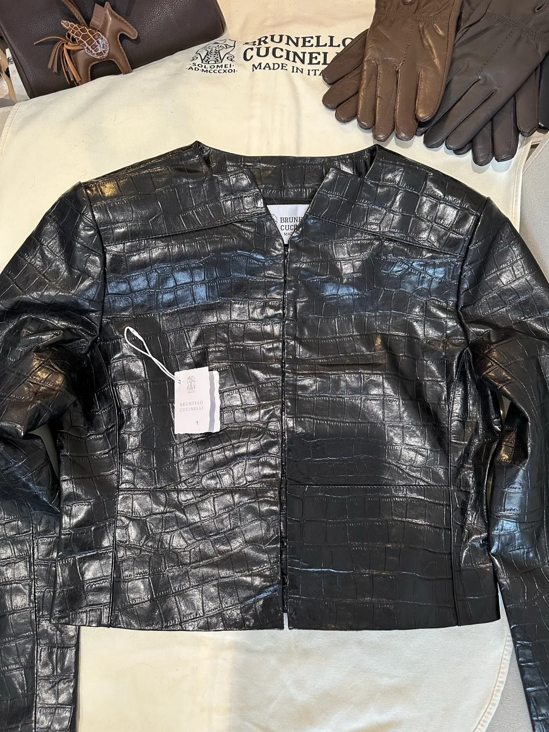 Кожаные Куртки И Дублёнки Женские Brunello Cucinelli 19322334